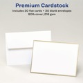Labels | Avery 3325 5 in. x 7 in. Inkjet/Laser Invitation Cards with Metallic Border - Matte White (2 Cards/Sheet, 15 Sheets/Pack) image number 6
