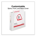 Binders | Universal UNV20746 11 in. x 8.5 in. 2 in. Capacity 3 Rings Slant D-Ring View Binder - White image number 4