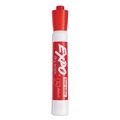 Washable Markers | EXPO 80002A Broad Chisel Tip Low-Odor Dry-Erase Marker - Red (1-Dozen) image number 1
