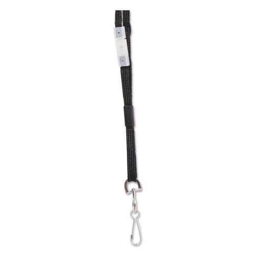 Label & Badge Holders | SICURIX BAU65509 36 in. Long Metal Hook Fastener Safety Breakaway Lanyard - Black image number 0