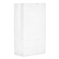 Food Service | Ross & Wallace Paper Products 120312500PK/BL 7 in. x 4.38 in. x 13.75 in. #12 Size Grocery Paper Bags - White (500/Bundle) image number 0