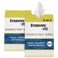Hand Wipes | Tork 192821 1-Ply 8 x 6 Disinfectant Wipe Jumbo Rolls - Lemon/White (2/Carton) image number 0