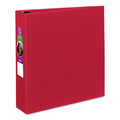 Binders | Avery 27203 11 in. x 8.5 in. 2 in. Capacity 3 Rings Durable Non-View Binder with DuraHinge and Slant Rings - Red image number 0