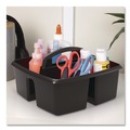 Boxes & Bins | Storex 00972E06C Small Caddy, 9.25 x 9.25 x 12, Black, 6/Pack image number 3