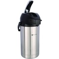 Food Service | BUNN 32130.0000 3 Liter Lever Action Airpot - Stainless Steel/Black image number 1
