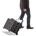 Back to School Sale | Universal UNV14110 18-1/4 in. x 15 in. x 18-1/4 in. to 39-3/8 in. Collapsible Mobile Storage Crate - Black image number 7