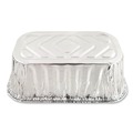 Food Trays, Containers, and Lids | Handi-Foil HFA 31730 5.72 in. x 3.31 in. x 2.03 in. 1 lbs. Capacity Aluminum Baking Pan (200/Carton) image number 2