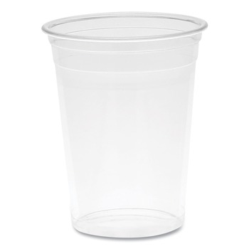 Pactiv Evergreen YP10CHOUSTON 10 oz. Plastic Houston Logo RPET Cold Cup - Clear (900/Carton)