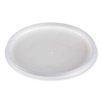 BOWLS AND PLATES | Dart 32JLR Vented Plastic Lids for Foam Cups Bowls and Containers Fits 12 oz. to 60 oz. - Translucent (1000/Carton)