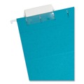 File Folders | Smead 64074 Letter Size 1/5-Cut Tabs Colored Hanging File Folders - Teal (25/Box) image number 1