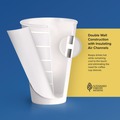 Cups and Lids | SOLO DWTG16W Thermoguard 16 oz Sustainable Forest Print Insulated Paper Hot Cups - White (600/Carton) image number 0