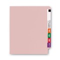 File Folders | Smead 25610 0.75 in. Expansion Shelf-Master Reinforced End Tab Colored Folders - Letter Size/Pink (100/Box) image number 1