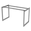 Office Desks & Workstations | Alera ALELSTB24GR Open Office Desk Series 47.25 to 70.78w x 23.63d x 28.5h Adjustable O-Leg Desk Base - Silver image number 6