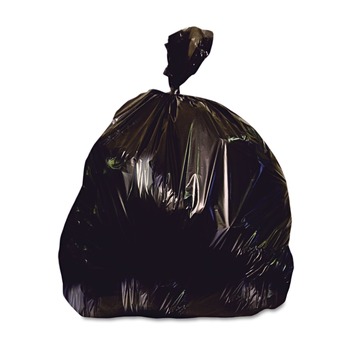 Heritage X6639QK 33 in. x 39 in. 33 gal. 2 mil Low-Density Repro Can Liner - Black (100/Carton)