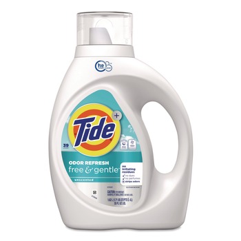  | Tide 80816281 55 oz. 39 Loads Free and Gentle Odor Refresh Liquid Laundry Detergent (4/Carton)