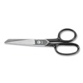 Back to School Sale | ACME 10259 7 in. Long 3.13 in. Cut Length Hot Forged Carbon Steel Shears - Straight Black Handle image number 0