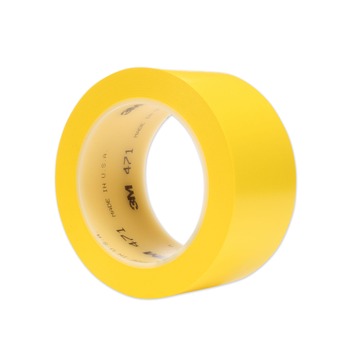3M 471 2 in. x 36 yds Vinyl Floor Marking Tape 471 - Yellow (1-Roll)