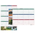 Clearance Center | House of Doolittle 393 12-Month (Jan-Dec): 2026 24 in. x 37 in. Nature Photos Earthscapes Recycled Reversible/Erasable Yearly Wall Calendar - White Sheets image number 0