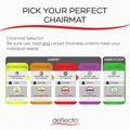 Office Chair Mats | Deflecto CM21442FPC 46 in. x 60 in. All Day Use Chair Mat for Hard Floors - Rectangle Clear image number 7