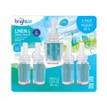 Odor Control | BRIGHT Air BRI900669CT 0.67 oz. Bottle Electric Scented Oil Air Freshener Refill - Linen and Spring Breeze (6 Packs/Carton) image number 1