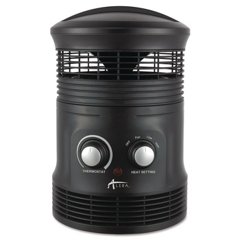 HEATING COOLING VENTING | Alera HEFF360B 750W 8 in. x 8 in. x 12 in. 360-Degree Circular Fan Forced Heater - Black