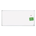 White Boards | MasterVision MA2107790 Gold Ultra 96 in. x 48 in. Aluminum Frame Magnetic Earth Dry Erase Board - White/Silver image number 1