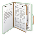 File Folders | Smead 19093 3 in. Expansion 3 Dividers 8 Fasteners Legal Size Recycled Pressboard Classification Folders - Gray-Green (10/Box) image number 1