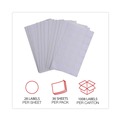Labels | Universal UNV40108 0.75 in. Diameter Self-Adhesive Removable Color-Coding Labels - White (28/Sheet, 36 Sheets/Pack) image number 5