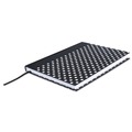 Notebooks & Pads | Universal UNV66350 10.25 in. x 7.63 in.1-Subject Wide/Legal Rule Casebound Hardcover Notebook - Black/White Cover image number 2