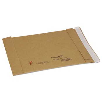 Sealed Air 67057 Jiffy #1 Paper Padding Self-Adhesive Closure 7.25 in. x 12 in. Padded Mailer - Natural Kraft (100/Carton)