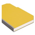 File Folders | Smead 22562 1/3-Cut Tabs Assorted Legal Size 1 in. Expansion Recycled Heavy Pressboard Folders - Yellow (25/Box) image number 3