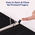 Binders | Avery 05400 3 Slant Rings 1.5 in. Capacity 11 in. x 8.5 in. Heavy-Duty Non Stick View Binder with DuraHinge - Black image number 4