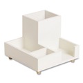 Desktop Organizers | U Brands 5217U03-12 Juliet 6.25 in. w x 6.25 in. d x 4.75h in. Compartment Cup - White image number 5