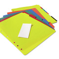 Back to School Sale | Avery 23080 11 x 8.5 Heavy-Duty Plastic Dividers with Multicolor Tabs and White Labels - Assorted (5-Pieces/Set) image number 3