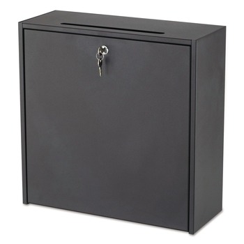 MAILING PACKING AND SHIPPING | Safco 4259BL 18 in. x 7 in. x 18 in. Wall-Mountable Interoffice Mailbox - Black