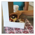 Food Trays, Containers, and Lids | SCT 1585 12 in. x 12 in. x 4 in. Paper Standard Bakery Boxes - White (100/Carton) image number 2