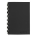 Notebooks & Pads | Cambridge 06096 8 in. x 5 in. Sheets QuickNotes List-Management Format Wirebound Guided Business Notebook - Dark Gray Linen Cover image number 0
