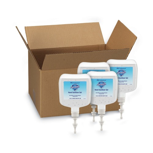 Hand Sanitizers | P&G Pro 48842 1,200 mL Refill Antibacterial Gel Hand Sanitizer - Fragrance-Free (4/Carton) image number 0
