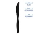 Cutlery | Boardwalk BWKKNIFEHWPPBLA Heavyweight Polypropylene Cutlery Knife - Black (1000/Carton) image number 6