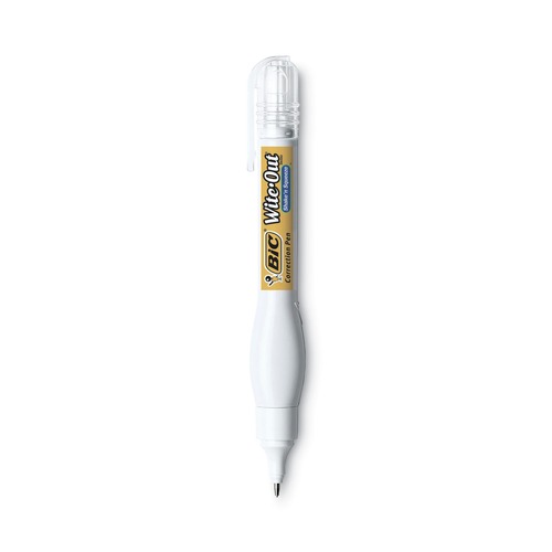 Pens | BIC WOSQP11 WHI Wite-Out Shake and Squeeze 8 milliliter Correction Pen - White image number 0