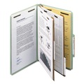File Folders | Smead 19022 2 in. Expansion Recycled Pressboard Classification Folders - Gray-Green/Legal Size (10/Box) image number 6