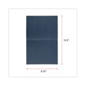 Frames | Universal UNV76897 8-1/2 in. x 11/8 in. x 10 in. A4 Certificate/Document Cover - Navy (6/Pack) image number 2