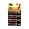 Page Flags | Post-it Flags 684-RDSH Arrow Message 0.5 in. Sign Here Page Flags in Dispenser - Red (80/Pack) image number 0