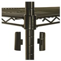 Just Launched | Alera ALESW503624BL 36 in. x 24 in. x 72 in. NSF Certified Industrial Four-Shelf Wire Shelving Kit - Black image number 4