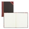 Recordkeeping & Forms | National 56231 Texthide 10.38 in. x 8.38 in. Sheets Eye-Ease Record Book - Black/Burgundy/Gold Cover image number 1