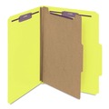 Just Launched | Smead 13734 Pressboard Four-Section Top Tab Classification Folders - Letter, Yellow (10/Box) image number 0