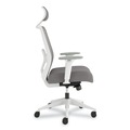 Office Chairs | HON HPTCC1T1UM.WHT Altern Mesh Back Task Chair, 17.95 to 21.1 Seat Height, Gray Seat, Gray/White Back, White Base image number 2