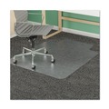Office Chair Mats | Deflecto CM14233 45 in. x 53 in. Wide Lipped SuperMat Frequent Use Chair Mat for Medium Pile Carpet - Clear image number 5