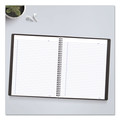 Notebooks & Pads | Blueline B41.81 80-Sheet 11 in. x 8.5 in. 1-Subject Medium/College Rule Duraflex Poly Notebook - Black Cover image number 3
