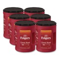 Coffee | Folgers 2550030419 40.3 oz Canister Ground Coffee - Classic Roast (6/Carton) image number 0